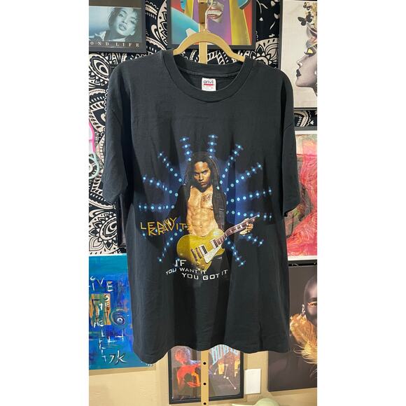 Rare vintage 1990s Lenny Kravitz “If You Want It, You Got It” rap T-shirt XL - Picture 1 of 7